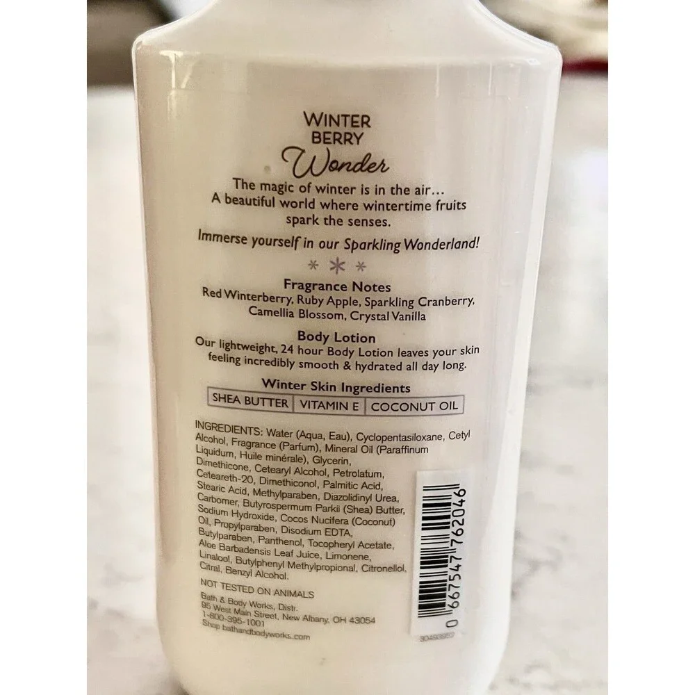 Winter Berry Bath & Body Works Lotion